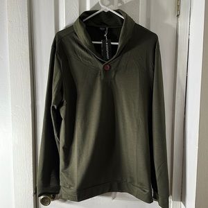 Coofandy Men’s Sweater lightweight Shawl Neck long sleeve Size Medium